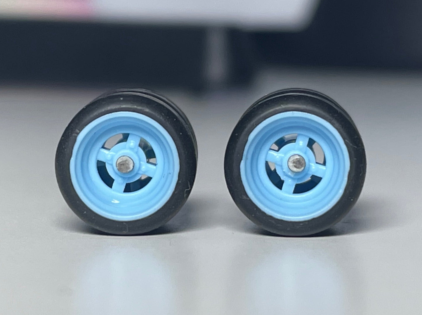 Light Blue 4 Spoke Real Rider Wheels