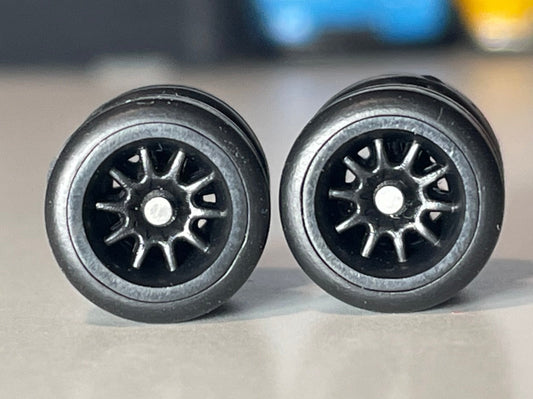 Black 10 Spoke Real Rider Wheels