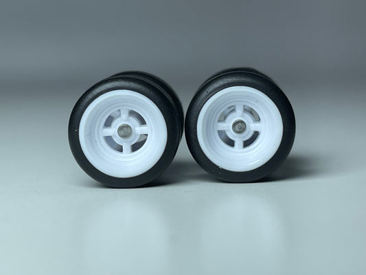 White 4 Spoke Real Rider Wheels