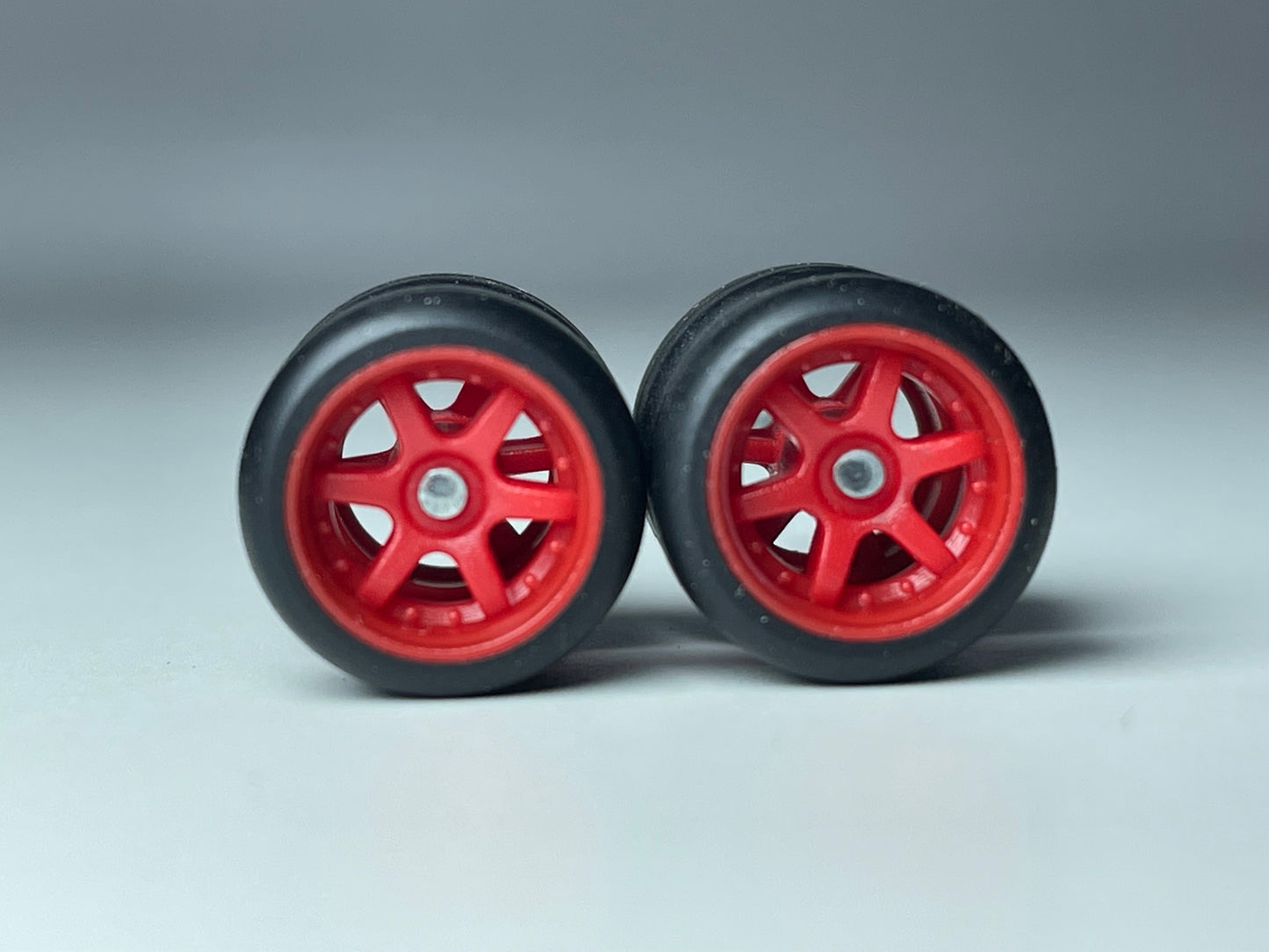 Red 6 Spoke Real Rider Wheels